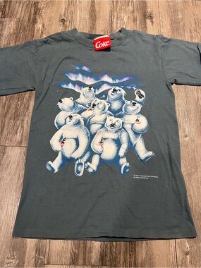 Coke Polar Bears Graphic Tee - Slate Blue